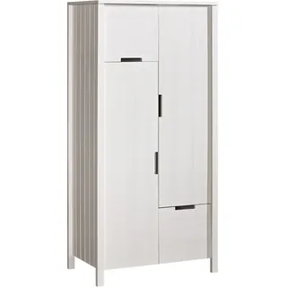 FurMeb24 TOMI - Kinder-Kleiderschrank Drehtrenschrank Schrank Kinderzimmerm¶bel - WEISS - Weiß