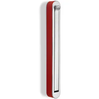 SOTECH Aufbau - Klapphaken HARZ Chrom matt/rot 140 x 16 mm | Mantelhaken Garderobenhaken Kleiderhaken klappbar