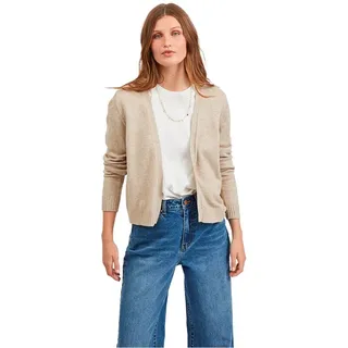 VILA Viril Short L/S Knit Cardigan-noos beige (Natural Melange)
