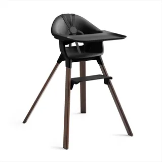 Stokke Steps Hochstuhl, Schwarz/Warm Brown, 6 Monate–10 Jahre | MITWACHSENDER HOCHSTUHL – ab 6 Monaten bis 10 Jahren passend. Verstellbarer Rückenlehne & Fußstütze für ergonomisches Sitzen