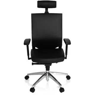 HJH Office Porto MAX HIGH Leder Schwarz