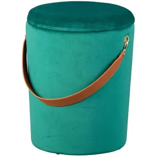 ebuy24 Pouf grün und braun , Grau , Holzwerkstoff , 35x45x35 cm , Wohnzimmer, Sessel, Hocker & Hockerbänke, Poufs