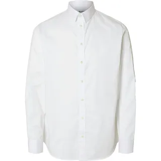 SELECTED HOMME Langarmhemd »SLHSLIMVICTOR SHIRT LS CLASSIC D«, weiß