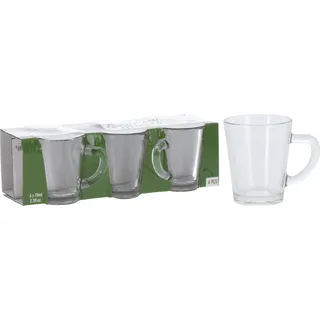 Koopman COFFEE ESPRESSO 70ml Glas-Set - 6 Stück - Transparent