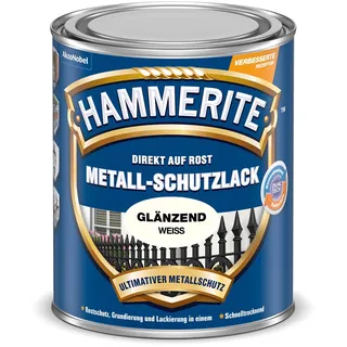 HAMMERITE Metall-Schutzlack 2,5 l weiß glänzend