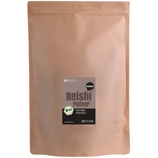 Wohltuer Bio Reishi Pulver | Vitalpilz Pulver für Reishi Tee, Reishi Kaffee oder Reishi Latte 200g aus fairem Handel