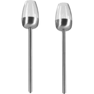 DS PRODUKTE MAXXMEE Solar-Fackel 2er-Set 1,2V silber