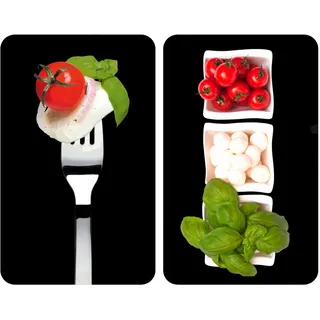 Wenko Herdabdeckplatte Universal Caprese schwarz