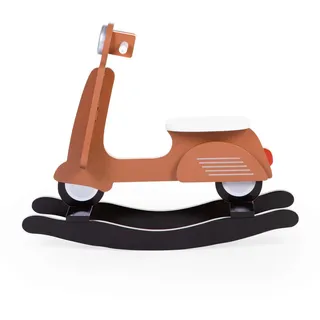 Childhome Schaukeltier , Schwarz, Rostfarben , Holzwerkstoff , 25x57x70 cm , unisex , EN 71 , Haltegriffe , Spielzeug, Schaukeltiere