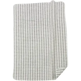 Alvi 931745679 Baumwolldecke "Pepita", silber