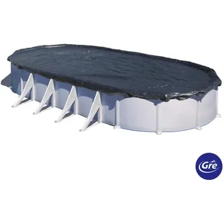 Gre Poolabdeckplane , Schwarz , Kunststoff , 460x820 cm , Freizeit & Co, Pools & Wasserspaß, Poolzubehör, Poolabdeckung