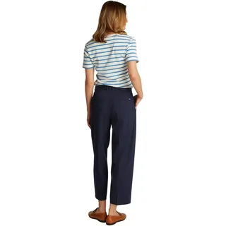Tommy Hilfiger Damen Stoffhose Stretch Tapered Knöchelfrei, Blau (Dark Night Navy), 44