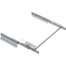 Emuca - Führungen für Ausziehbarer und höhenverstellbarer Tisch Oplà Folding+39 M120, Edelstahl, Aluminium