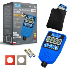 Blue Technology DX-13-AL Schichtdickenmessgerät Lackdickenmessgerät | Stahl & Aluminium | Coating thickness gauge | Lacktester für Auto | Hergestellt in EU, Blau