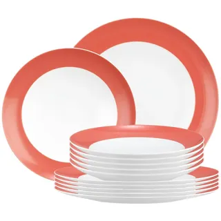 SELTMANN WEIDEN Liberty Pure Colors Tafelservice 12-tlg. Rot/Flamingo Red