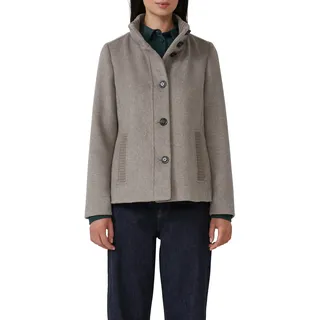 s.Oliver Wolljacke ohne Kapuze mit Stehkragen und Knopfleiste, schwarz