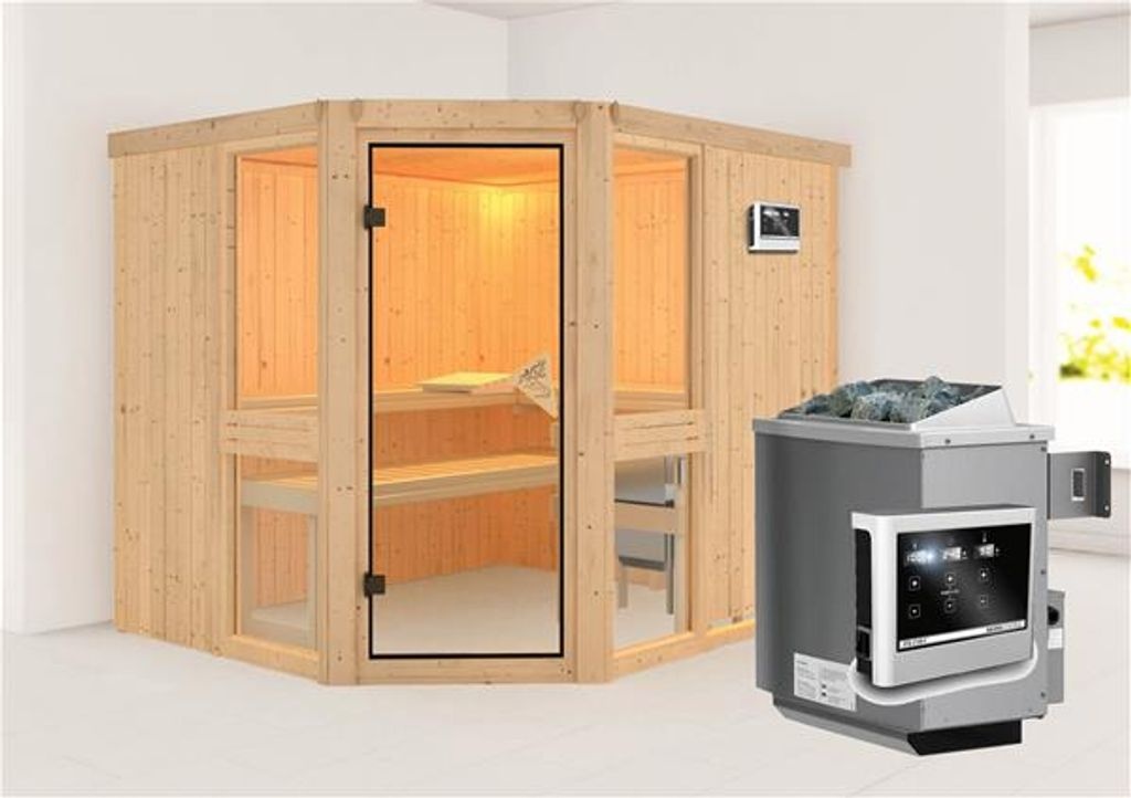 Bild von Sauna Amelia 3 Ofen 9 kW externe