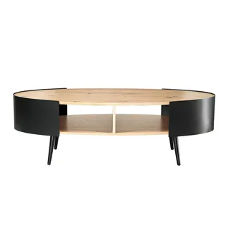 CaliCosy Ovaler Couchtisch Bronze MDF 120 x 60 x 39 cm