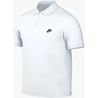 Nike Herren Club Ss Polo Pique Poloshirt, White/Black, XXL