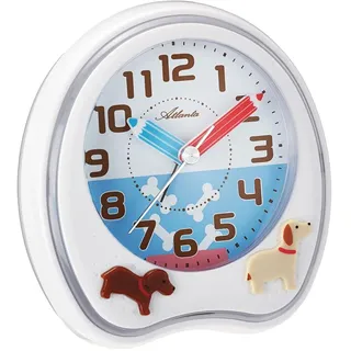 Atlanta Kinderwecker Analog Weiss 1719-0