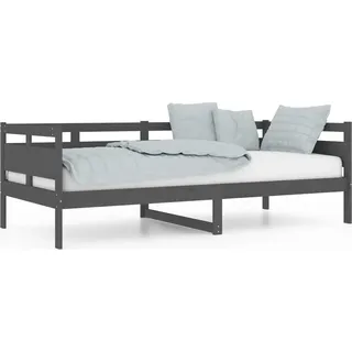 vidaXL Tagesbett Grau Massivholz Kiefer 90x200 cm - Grau