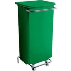 Abfallbehälter Conticolor, mit Pedal, Inhalt 110 Liter, grün
