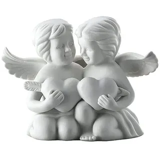 Rosenthal Engelpaar mit Herz Weiss Matt 8 cm