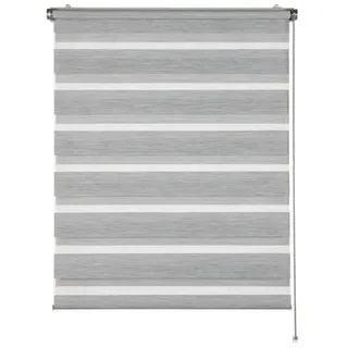 Schöner Wohnen Doppelrollo Tilda 90 x 150 cm transparent/schwarz