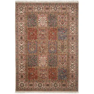 Cazaris Orientteppich , Beige , Textil , Floral , rechteckig , 250x350 cm , Care & Fair, AZO-frei , Teppiche und Böden, Teppiche, Orientteppiche