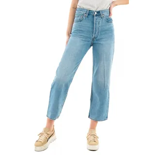 Levi's Damen Ribcage Straight Ankle Jeans,Light Indigo Worn In,33W / 29L