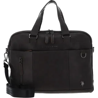 U.S. POLO ASSN. Businesstasche Laptoptasche mit Laptopfach Cambridge Business Bag Dark Taupe dunkelbraun - Dunkelbraun