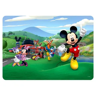 AG Design TMD 8303 Disney Mickey Mouse Kinder, Tischsets, essmatten, malmatte, knetmatte-30x42 cm, Phtalatefrei Kunstoff, Bunt, 42x30 cm
