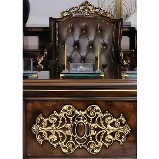 Büroschreibtisch Arbeitspult Stehpult Ecktische Bürotisch Tischpult Sekretär - Braun