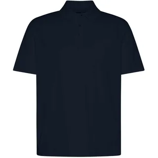 Poloshirt BUGATTI, Herren, Gr. M, schwarz (390, marine), 50% Baumwolle, 50% Polyester, unifarben, normal, ohne Ausschnitt, Shirts Poloshirt, Modern Fit aus einem Baumwollmix