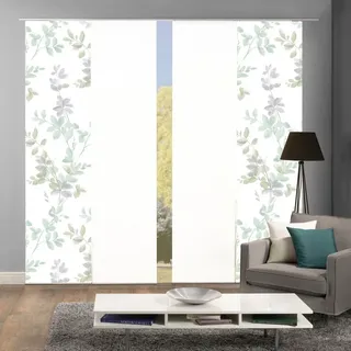 HOME WOHNIDEEN Flächenvorhang-Set Ayla »4er salbei 60x245 cm