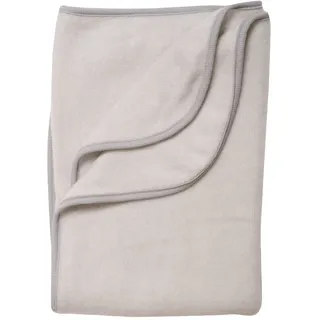 Cosilana, Kinder/Baby Decke Fleece, 80x100 cm, 60% Wolle (kbT), 40% Baumwolle (KBA) (80X100, Grau meliert)