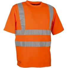 Cofra Warnschutz T-Shirt Alert V118-1 Arbeitsshirt, L, in Signalfarbe orange, 40-00V11801-L