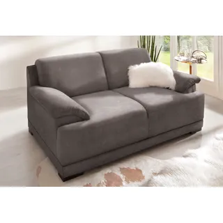 Home Affaire Couch Mikrofaser 2-Sitzer Grau