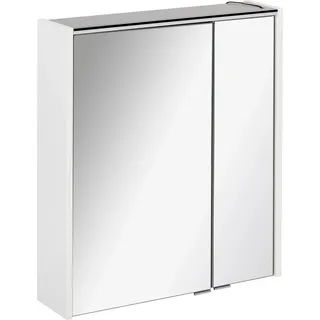Fackelmann Spiegelschrank Denver Weiß 60 cm mit Softclose Türen