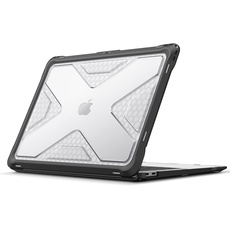 Fintie Hülle kompatibel mit MacBook Air 13 (2018-2020 Version) A2337(M1)/A2179/A1932, Ganzkörper-Rugged Hybrid Schutzhülle TPU Stoßstange Case kompatibel mit MacBook Air 13" Retina, Transparent