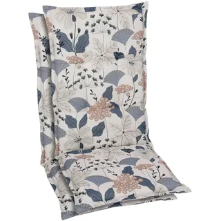 GO-DE Hochlehnerauflage Maße ca.: 50 cm x 120 cm x 6 cm, blau