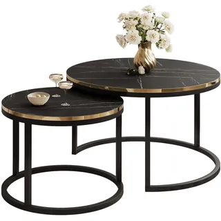 lookway Soleil Schwarz Marmor 70 x 48 x 50 cm