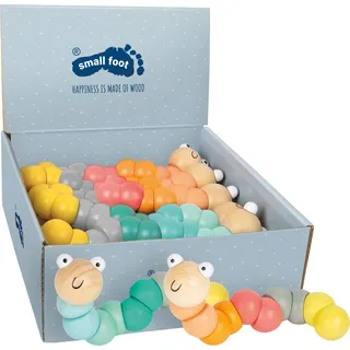 Small Foot Company Small Foot Display Motorikspielzeug Raupe Pastell,