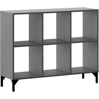 MÖBELPARTNER Bücherregal Smash 104,3 x 33 x 82 cm Grau