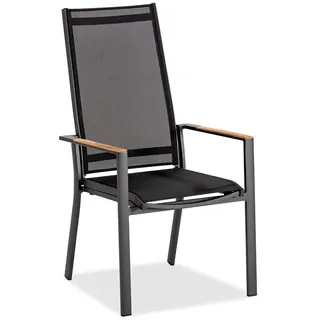 Niehoff Palos Flex Hochlehner 60 x 73 x 110 cm anthrazit/schwarz