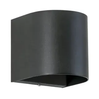 Brumberg 60026183 LED-Wandanbauleuchte 230 V AC, 50 Hz, 10 W, 3.000 K, schwarz struktur, IP54, ab