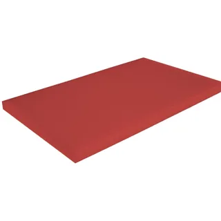 Gastro Schneidebrett aus Kunststoff PP – Hygienisches Profi-Schneidbrett in Verschiedenen Farben und Größen (500x300x20 mm & 600x400x20 mm) HACCP Hackbrett Küchenbrett (Rot, 600 * 400)