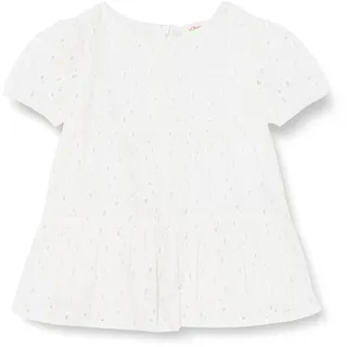 s.Oliver Junior Baby Girls Kleid mit Lochstickerei, White, 86