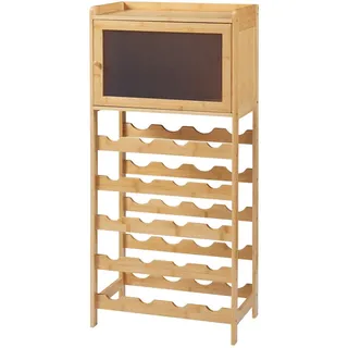 [en.casa] Weinregal Gjerstad 100 x 47 x 28 cm Beige