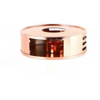 Echtwerk Stövchen , Kupferfarben , Metall , rund , 5 cm , Geschirr, Kannen & Karaffen, Stövchen